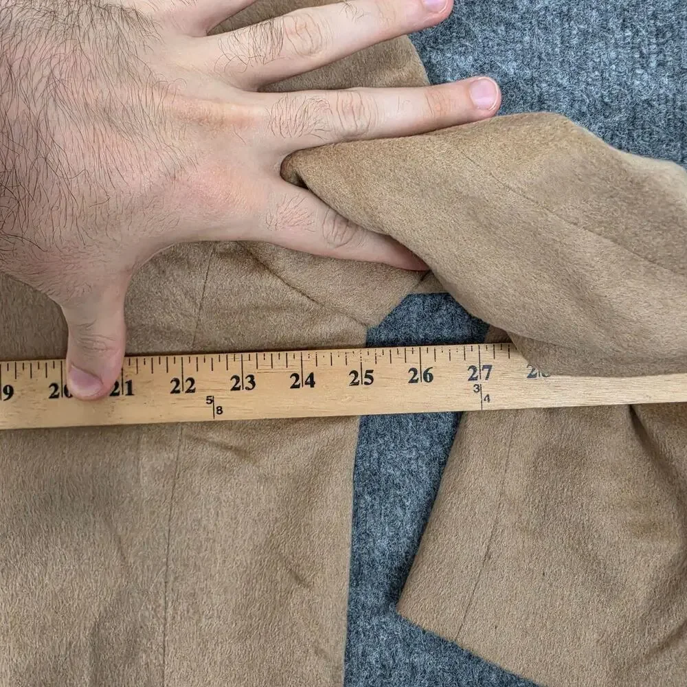 Ermenegildo Zegna Blazer Men 52 Beige Pure Camelhair Sport Coat Business Office